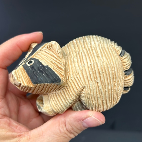 Vintage retired ARTESANIA RINCONADA hand made Racoon figure Made in Ur… - Picture 3 of 7